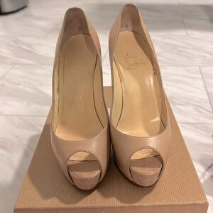 Christian Louboutin nude heels
